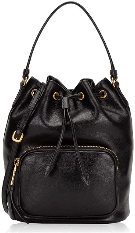 secchiello prada 2020|Prada Women's Sechiello Nero Black Glace Calf Leather Bucket .